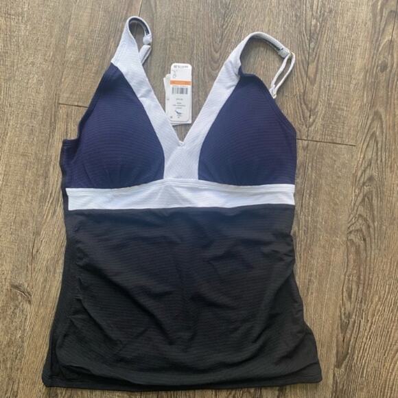 Tommy Bahama Color Block V-Neck Tankini - Picture 3 of 7